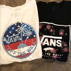 Bundle 2 Mens Vans size large tees gently used